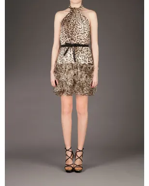 Giambattista Valli レオパード柄フリルドレス - サムネイル2