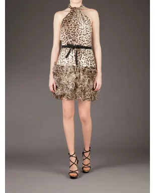 Giambattista Valli レオパード柄フリルドレス - サムネイル3