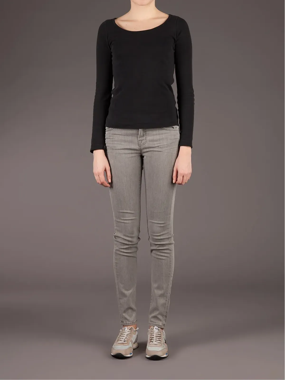 J Brand スキニーフィットジーンズ ブラック - 画像2