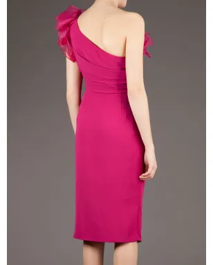 Giambattista Valli ワンショルダーフリルドレス - ピンク - サムネイル5