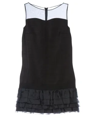Giambattista Valli ラッフルヘムドレス - ブラック - サムネイル1