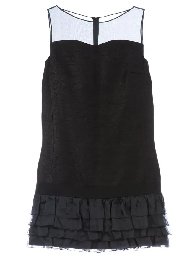 Giambattista Valli Giambattista Valli ラッフルヘムドレス - ブラックの商品画像
