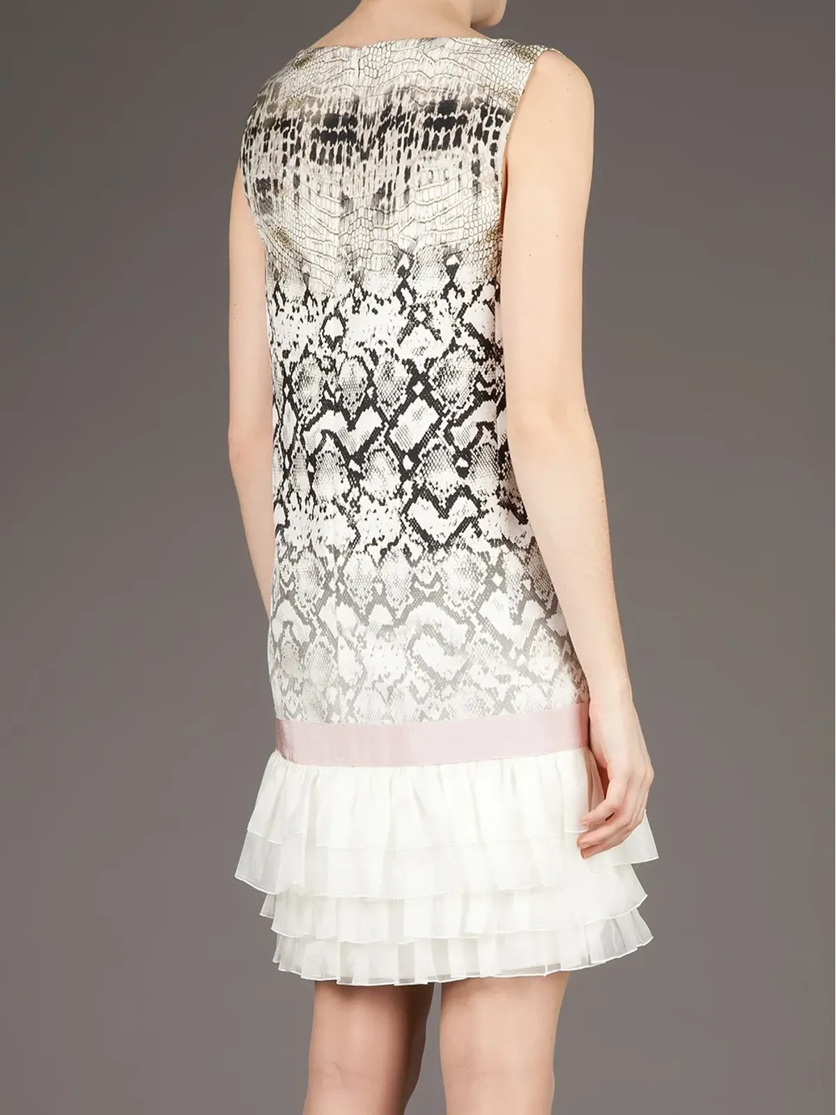 Giambattista Valli 蛇柄プリントドレス - 画像4