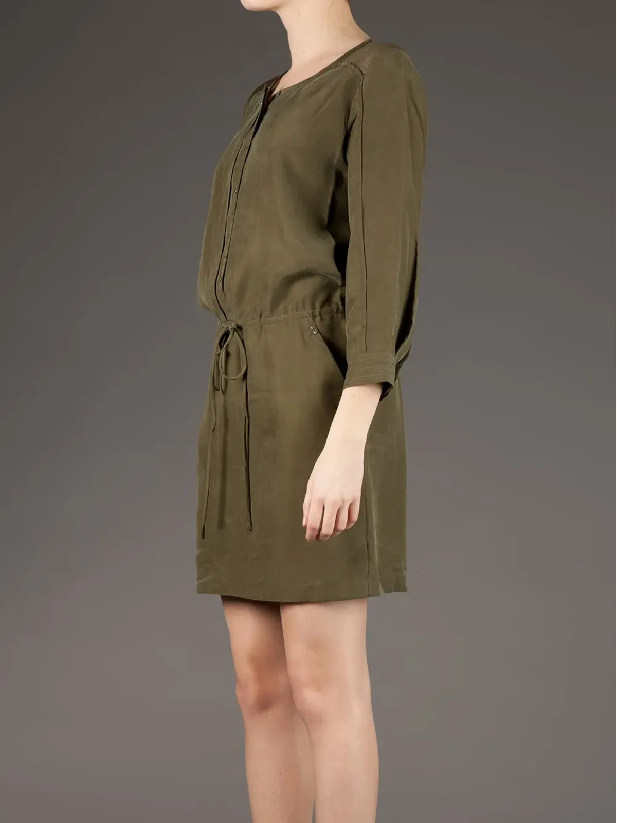EDUN ドローストリングドレス - 画像4
