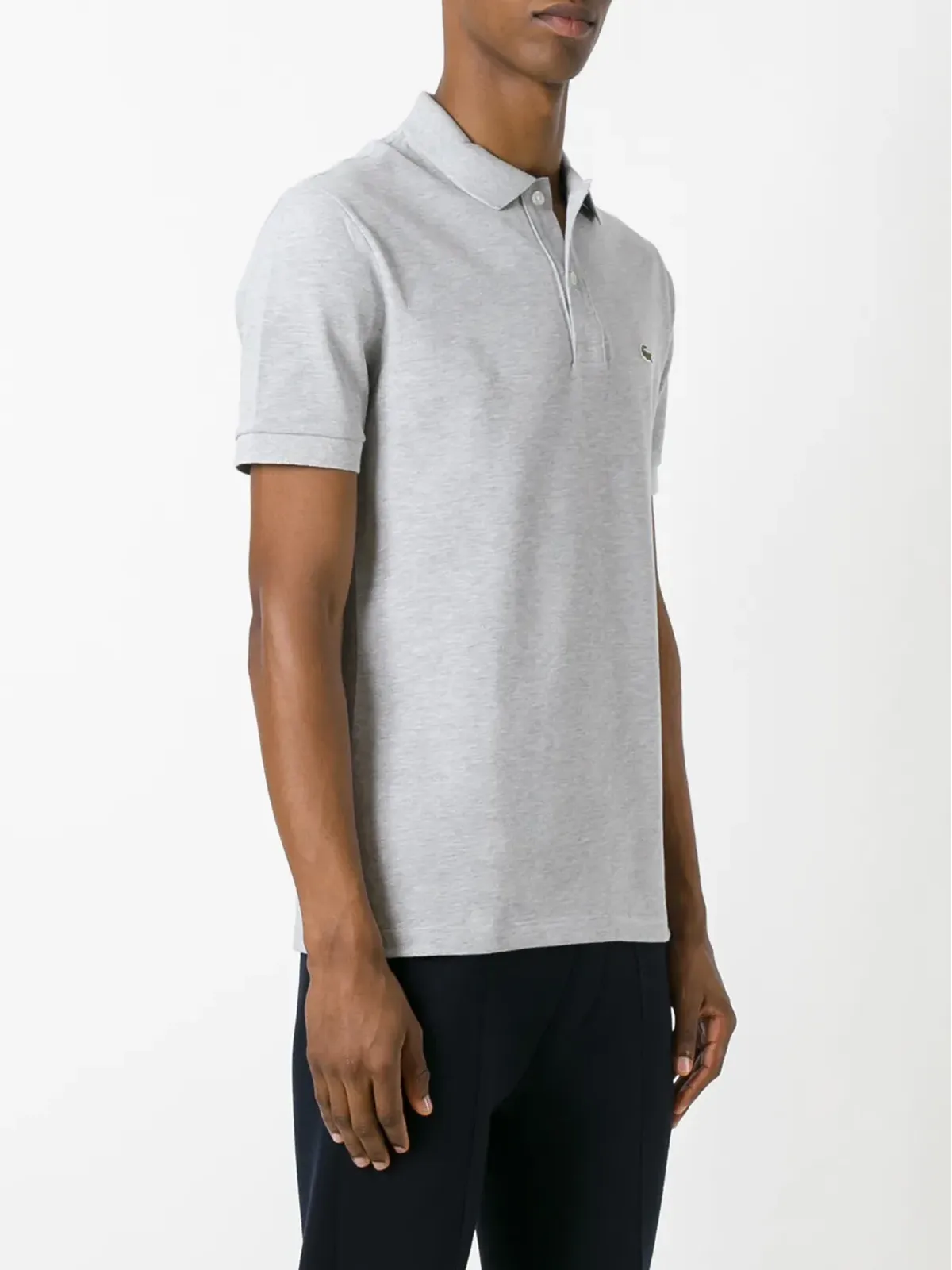 Lacoste ロゴポロシャツ - グレー - 画像3