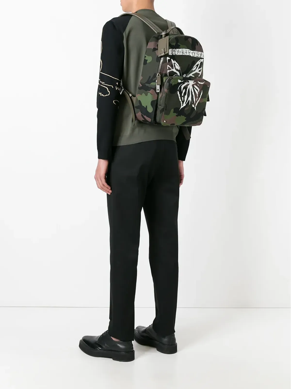 Valentino Garavani ロックスタッド カモフラージュ バックパック - 画像2