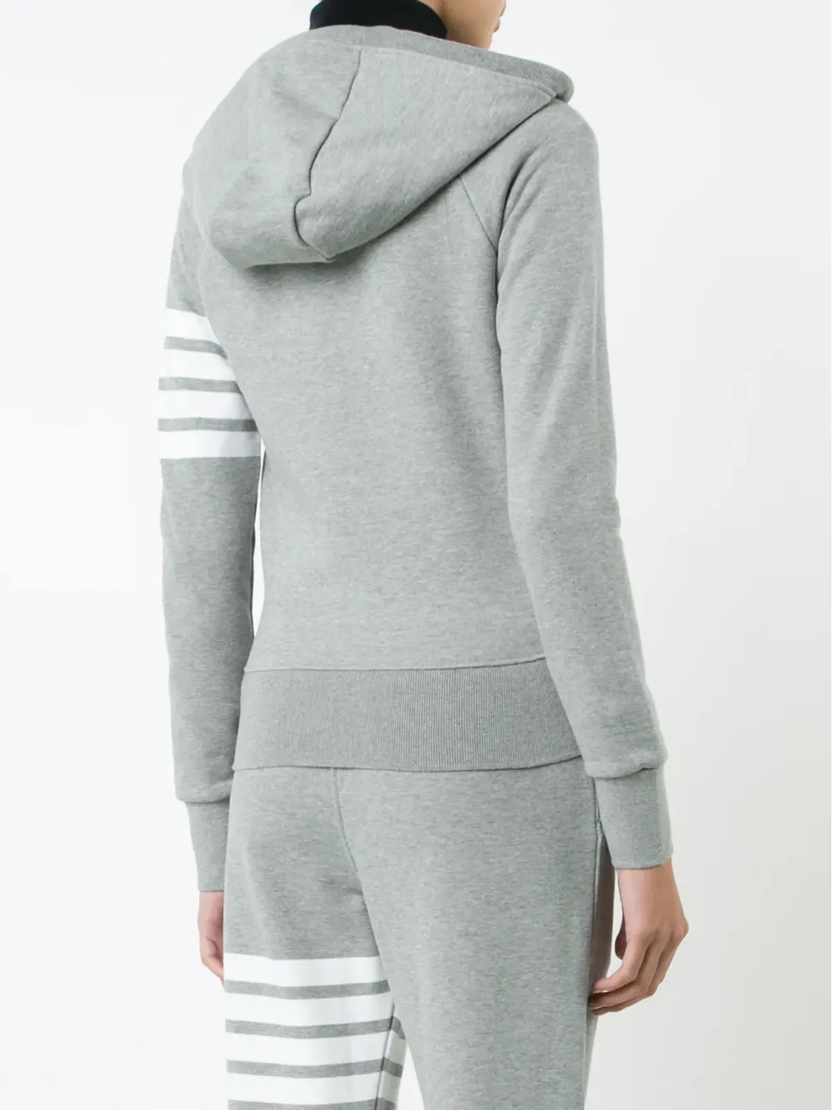 Thom Browne 4-Barストライプ コットン フーディ - 画像4