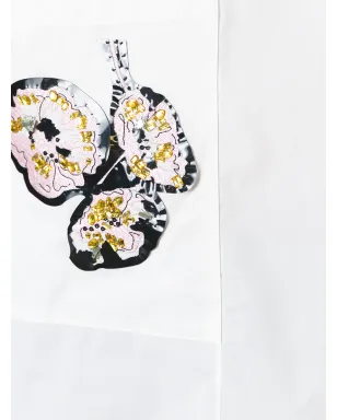 Marni ノースリーブ アップリケ シャツ - White - サムネイル5