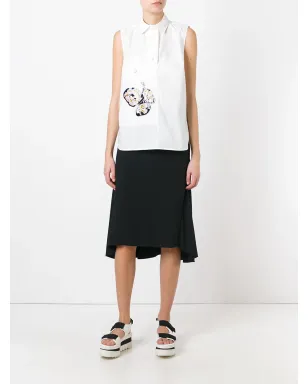 Marni ノースリーブ アップリケ シャツ - White - サムネイル2