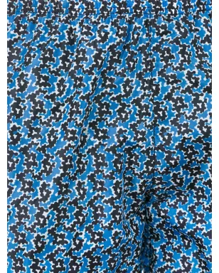 Prada アブストラクトプリント ボクサー ブルー - サムネイル4