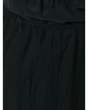 Prada sheer effect trousers with Ostrich feather cuffed ankles - Black - サムネイル5