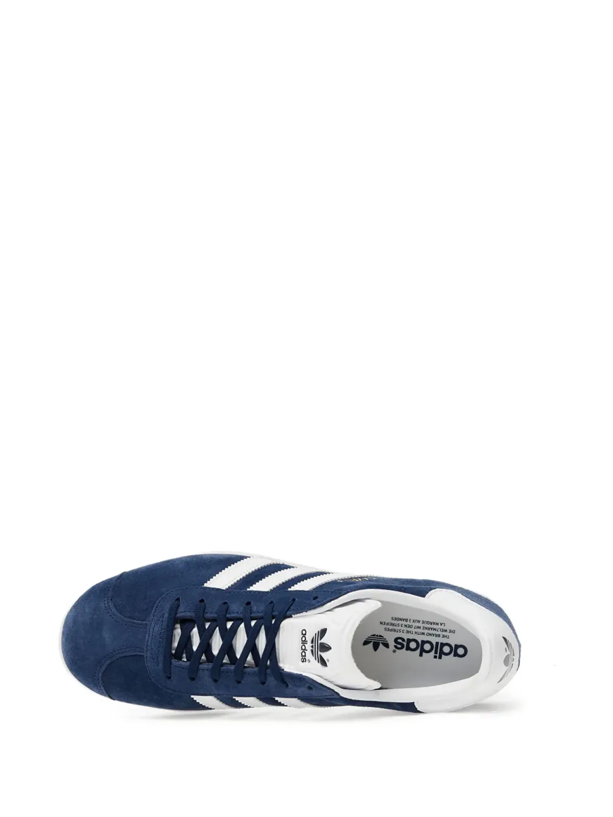 adidas Gazelle ネイビー/ホワイト スニーカー - 画像4