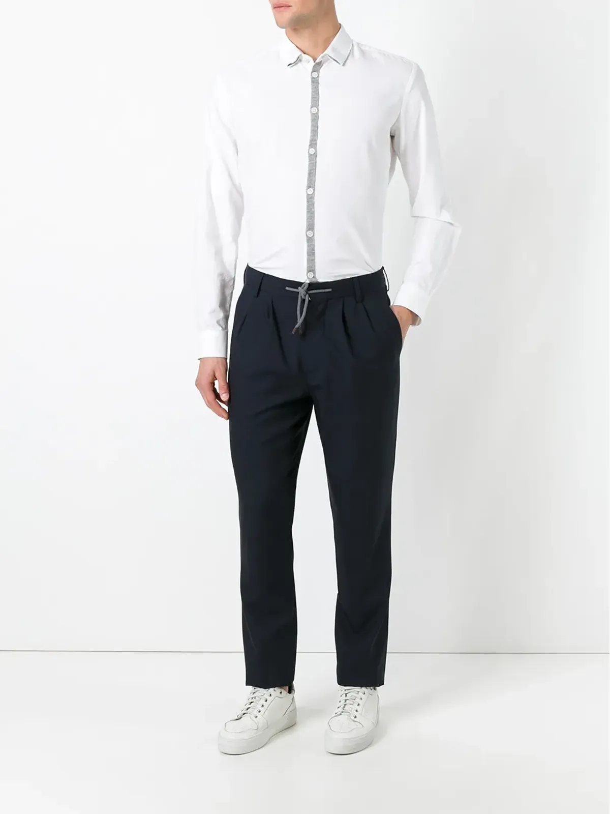 Brunello Cucinelli テーラードパンツ ブルー - 画像2