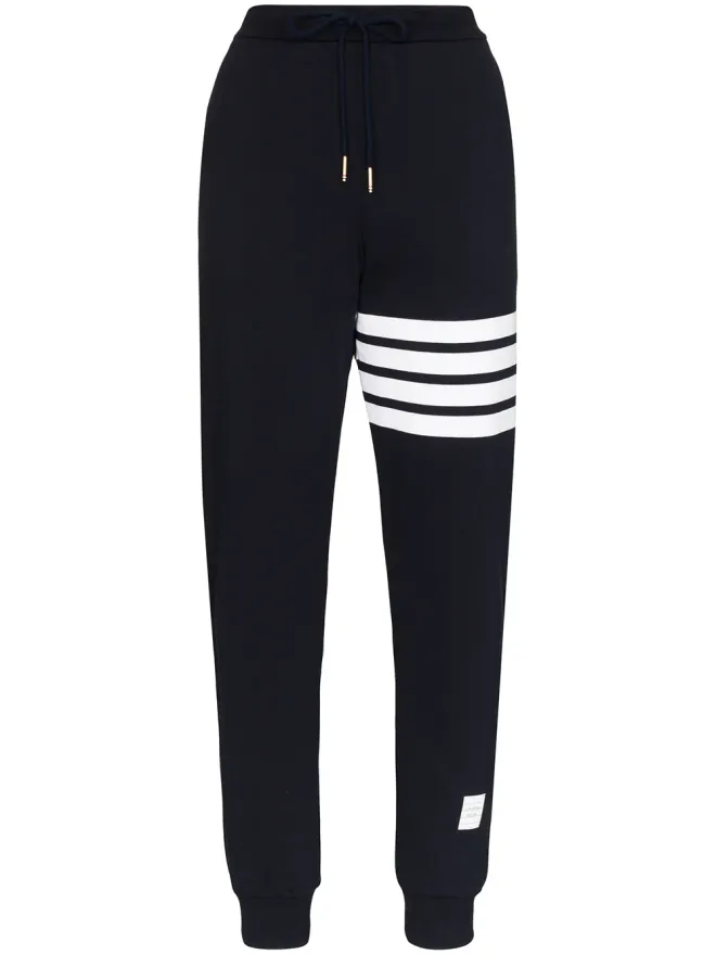 Thom Browne Thom Browne 4-bar classic cotton sweatpants - Blueの商品画像