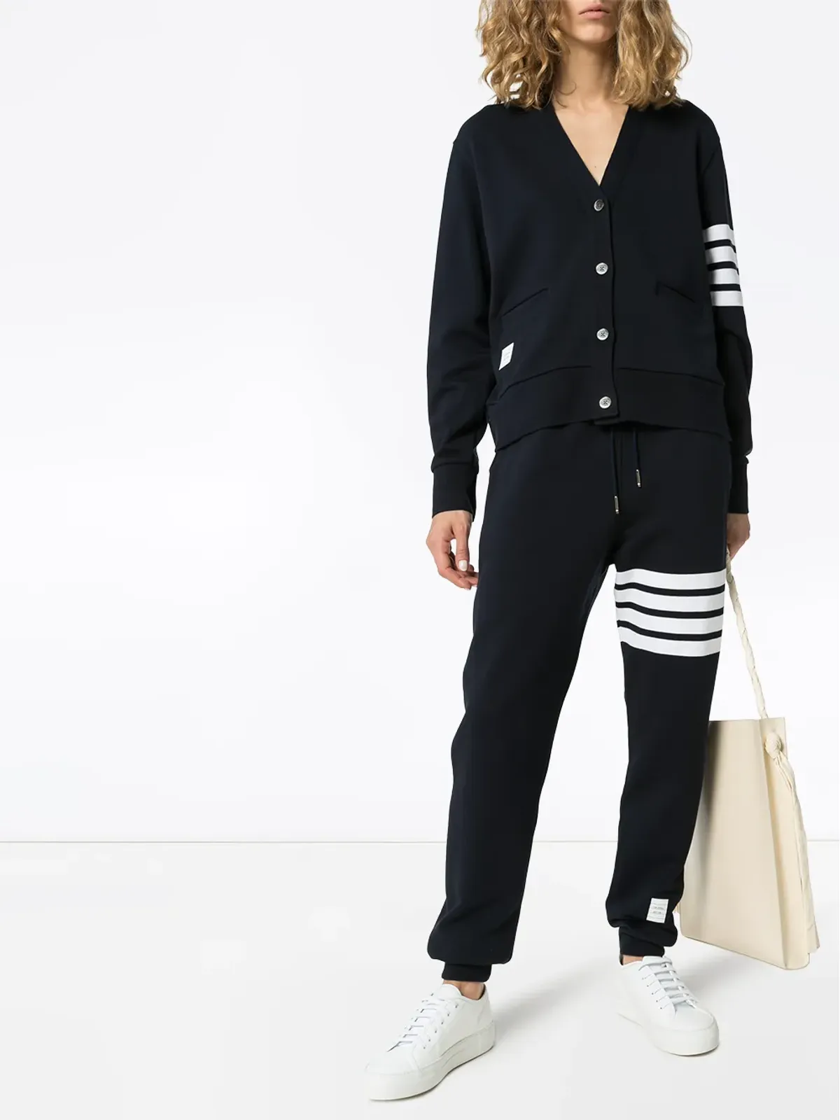 Thom Browne 4-bar classic cotton sweatpants - Blue - 画像2