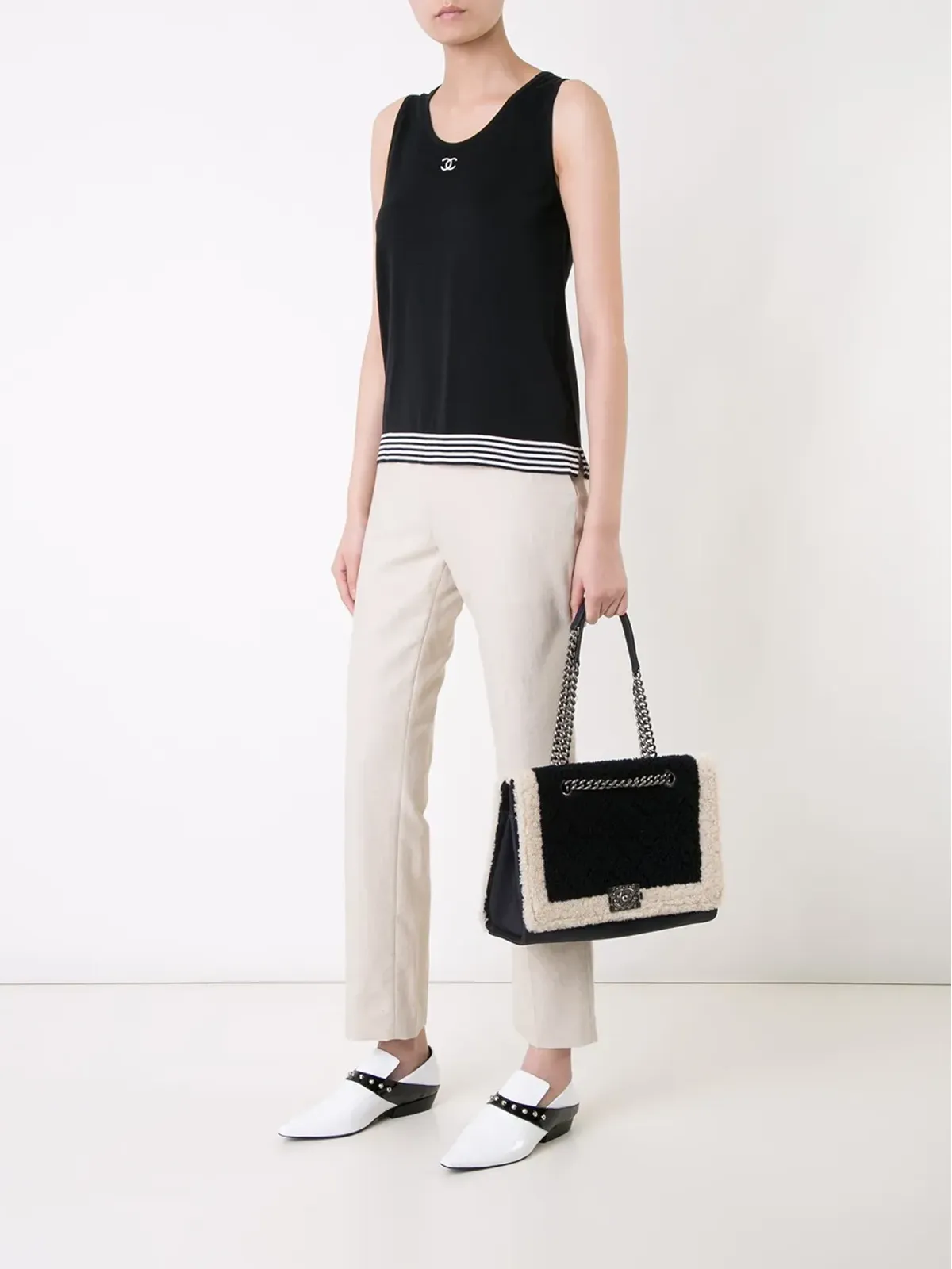 CHANEL ビンテージ ボーイ ショルダーバッグ - 画像2
