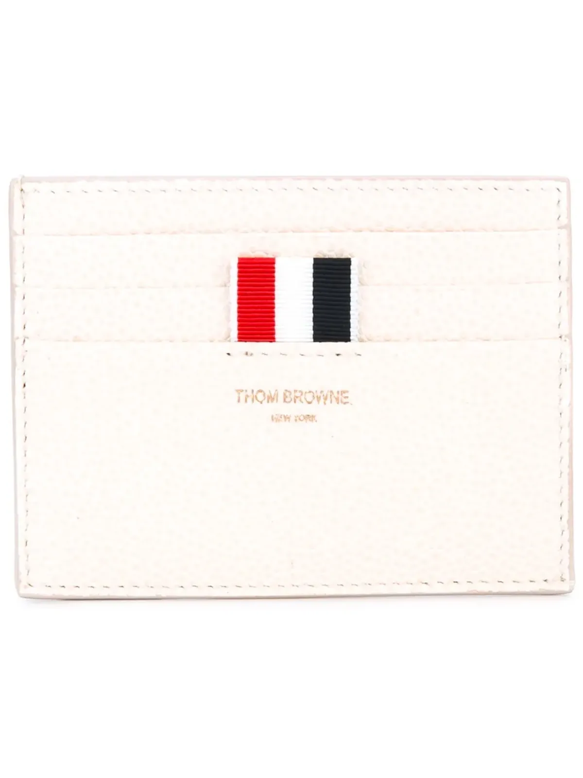 Thom Browne グレインレザーのカードホルダー - 画像1