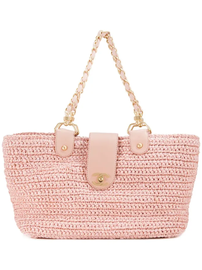 CHANEL Pre-Owned CHANEL Vintage CCチェーン ハンドバッグ - Pinkの商品画像