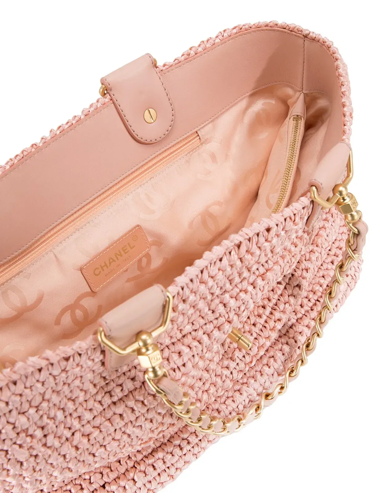 CHANEL Vintage CCチェーン ハンドバッグ - Pink - 画像5