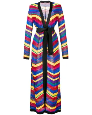Balmain シェブロン ロングカーディガン - マルチカラー - サムネイル1