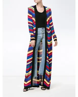 Balmain シェブロン ロングカーディガン - マルチカラー - サムネイル2