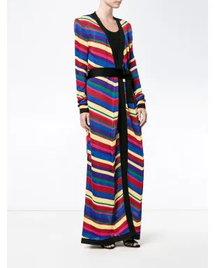 Balmain シェブロン ロングカーディガン - マルチカラー - サムネイル3