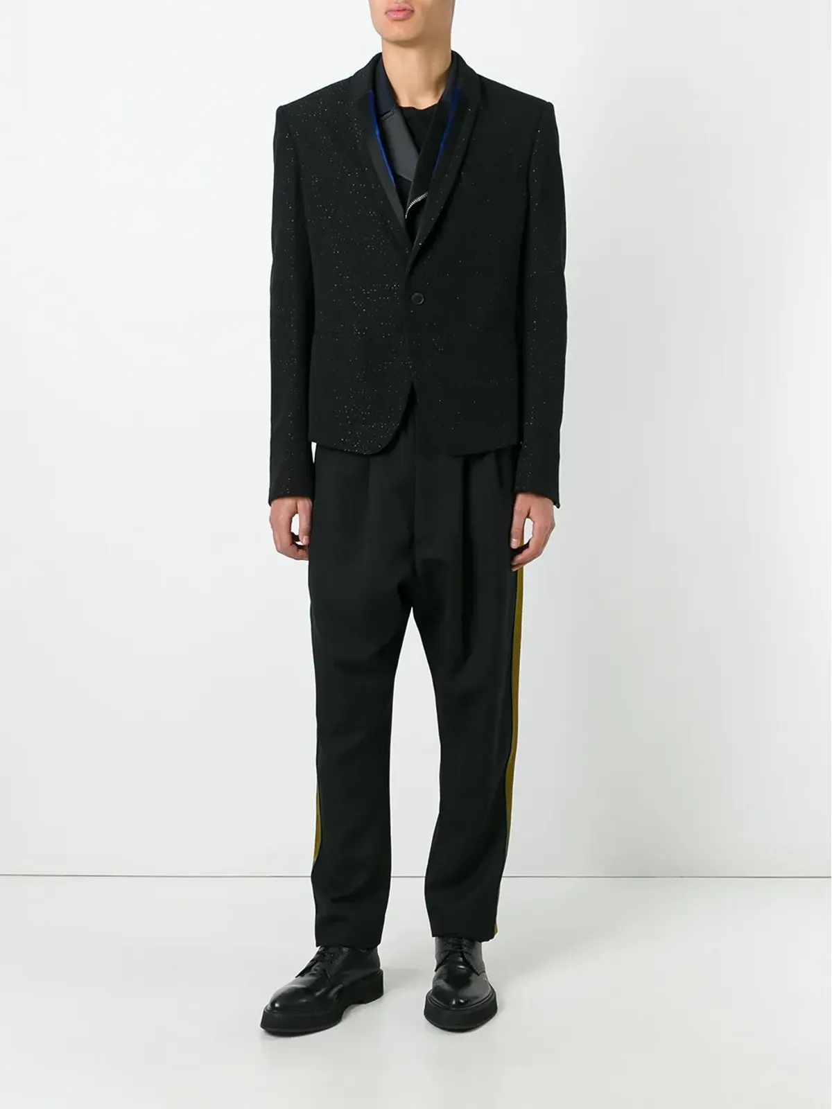Haider Ackermann グリッターエフェクト ボックスブレザー - 画像2