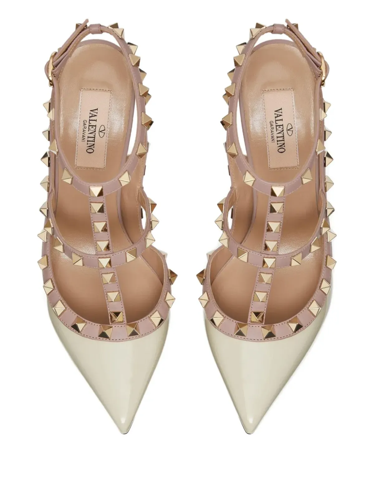 Valentino Garavani ロックスタッドケージドパンプス - 画像4