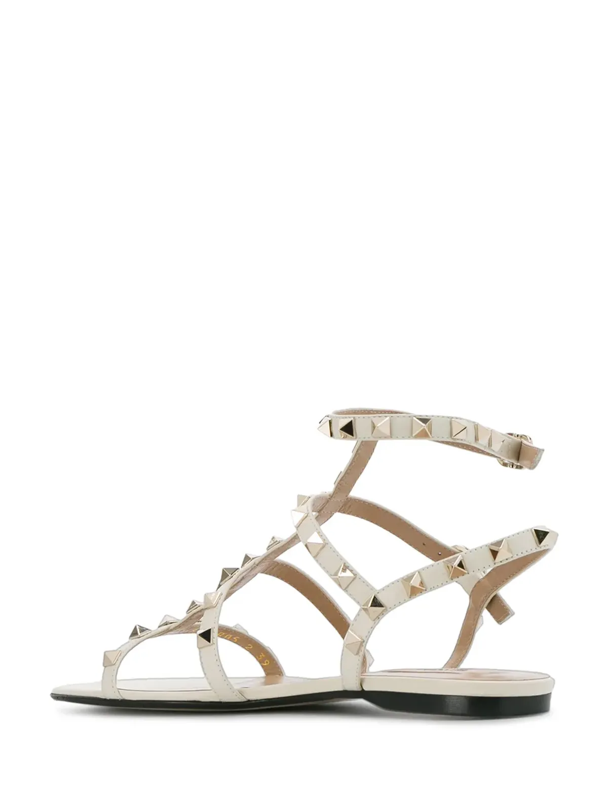 Valentino Garavani Rockstud caged flat sandals - White - 画像3