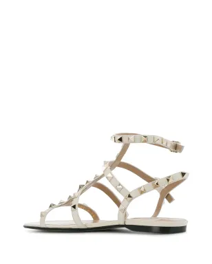 Valentino Garavani Rockstud caged flat sandals - White - サムネイル3