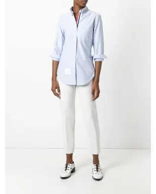 Thom Browne ロングスリーブシャツ グログランプラケット ブルー オックスフォード - サムネイル2