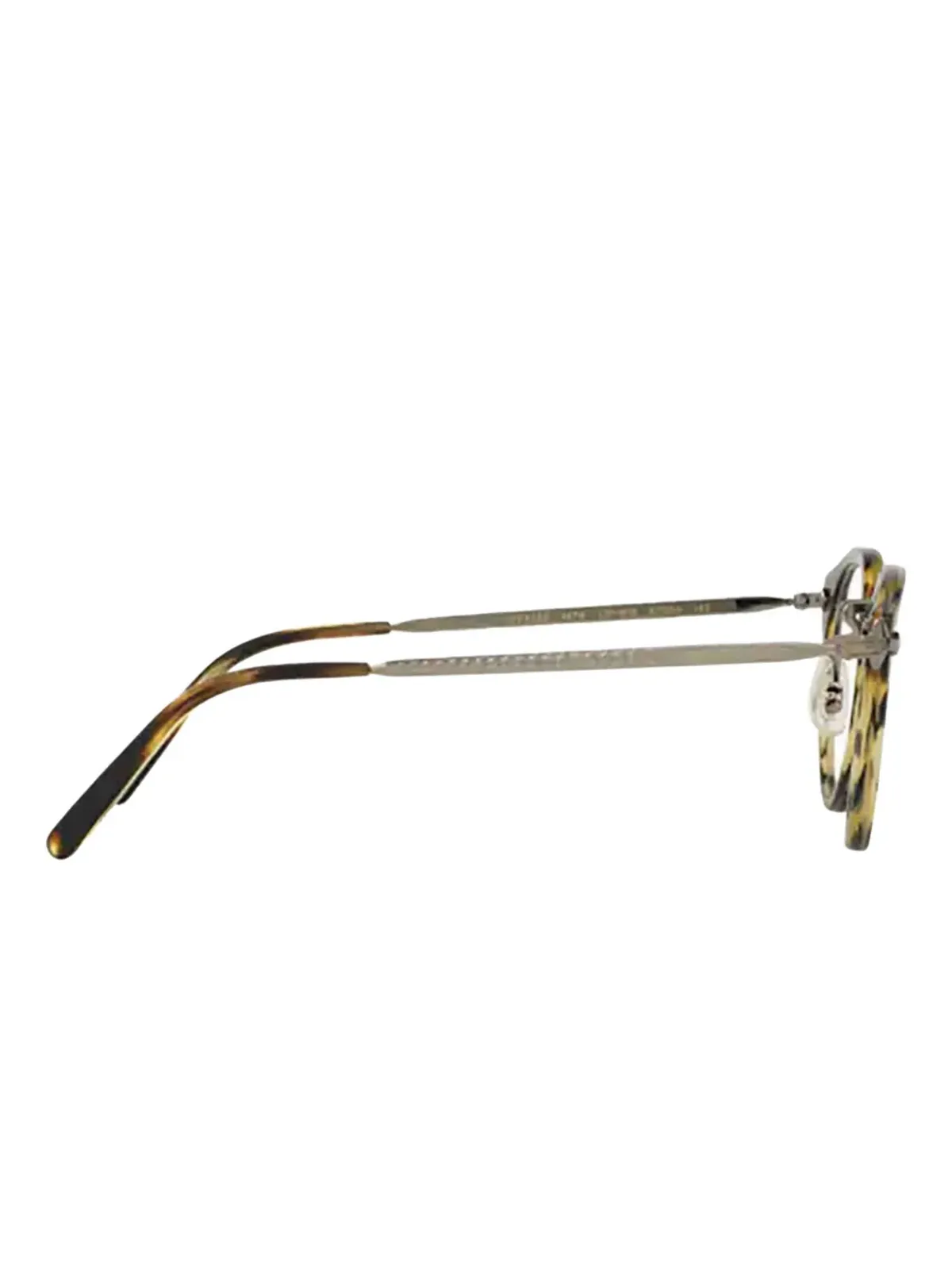 Oliver Peoples タートルプリント丸眼鏡 - 画像3