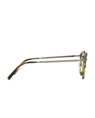 Oliver Peoples タートルプリント丸眼鏡 - サムネイル3