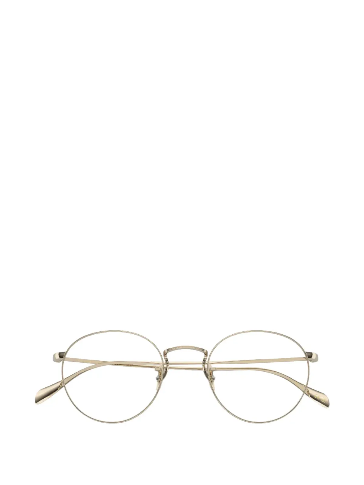 Oliver Peoples Coleridge 丸型フレーム眼鏡（メタリック） - 画像5