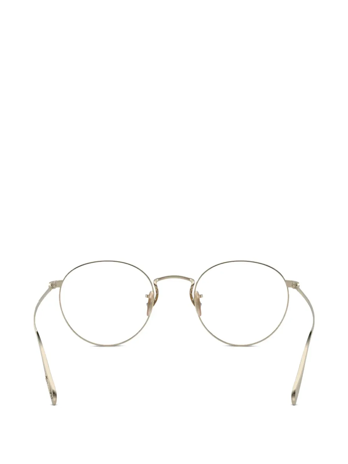 Oliver Peoples Coleridge 丸型フレーム眼鏡（メタリック） - 画像3