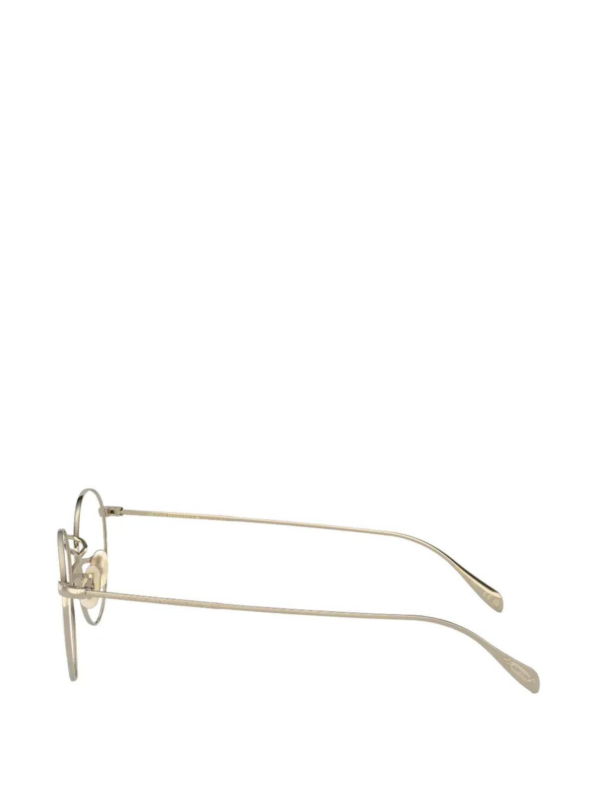 Oliver Peoples Coleridge 丸型フレーム眼鏡（メタリック） - 画像4