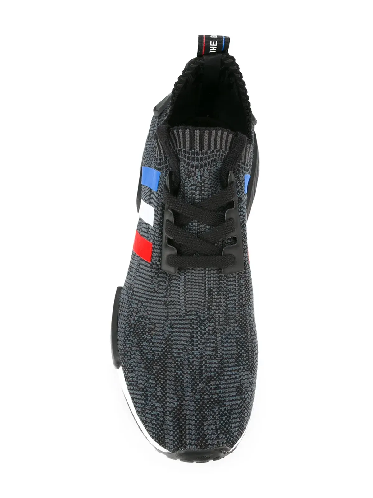 adidas NMD_R1 Primeknit トライカラー スニーカー（グレー） - 画像4