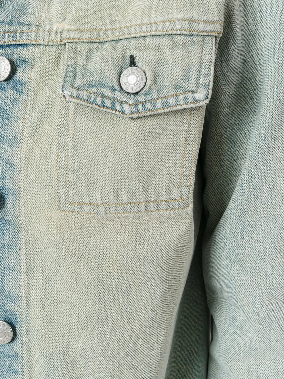 Helmut Lang Pre-Owned stoned wash denim jacket - Blue - 画像5
