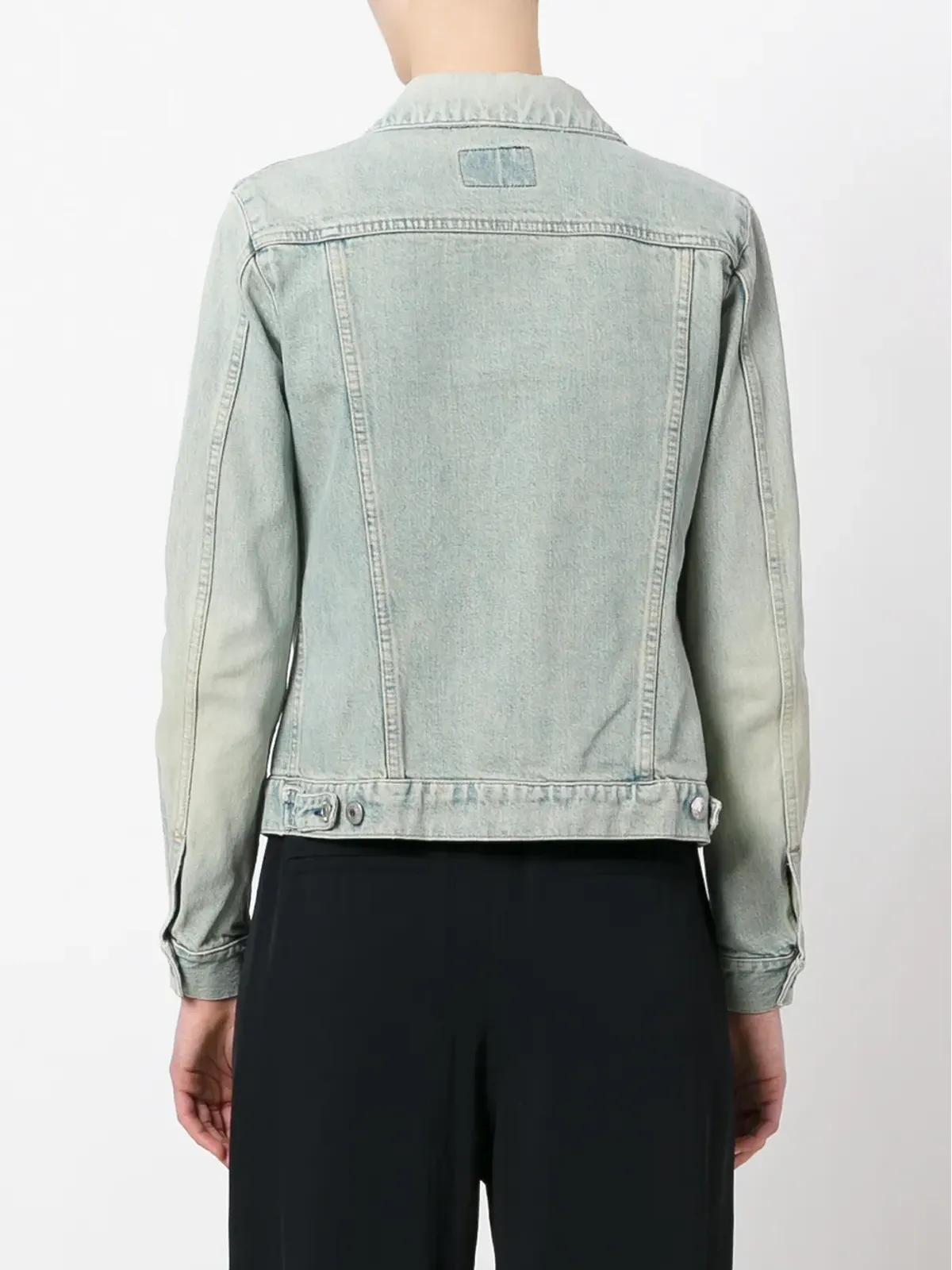 Helmut Lang Pre-Owned stoned wash denim jacket - Blue - 画像4