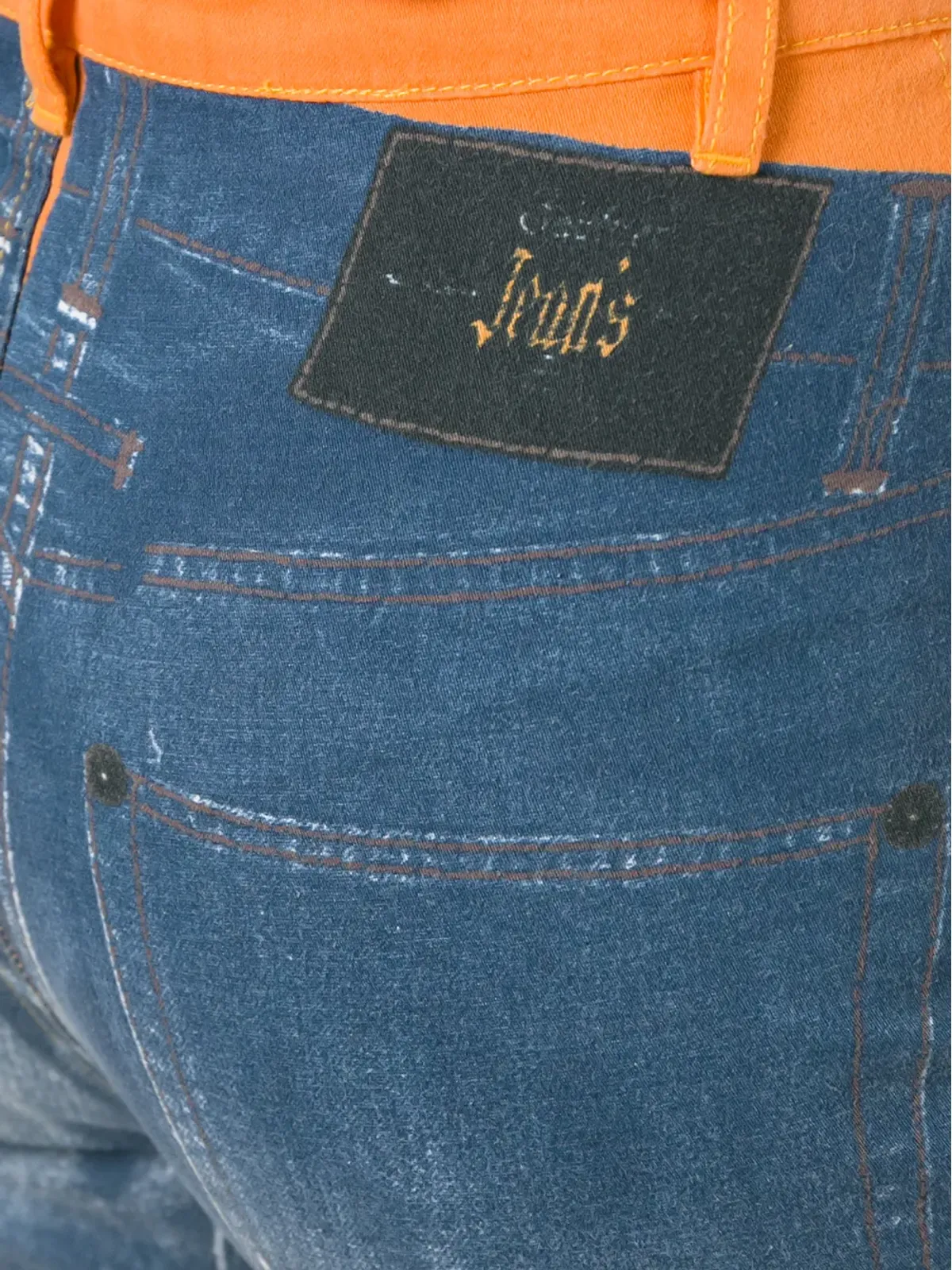Jean Paul Gaultier Pre-Owned トロンプ・ド・レイユ フレアパンツ - Blue - 画像5