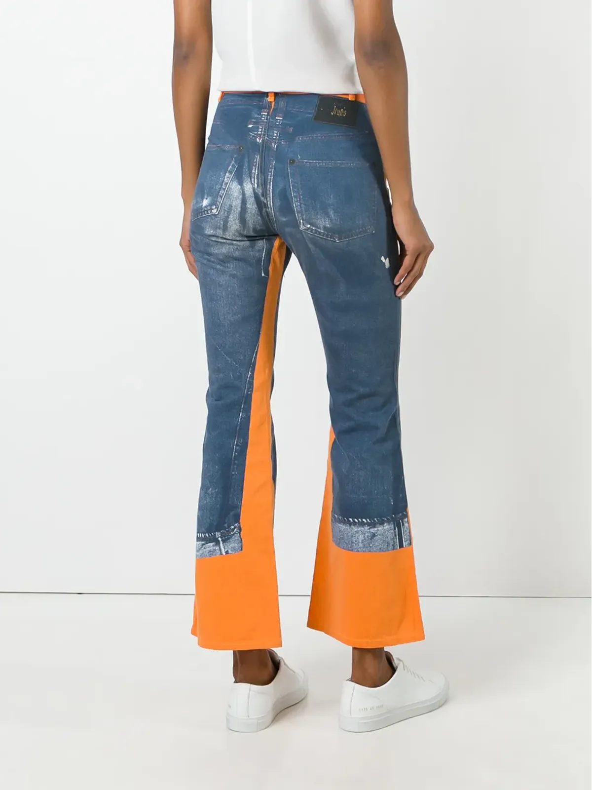 Jean Paul Gaultier Pre-Owned トロンプ・ド・レイユ フレアパンツ - Blue - 画像4