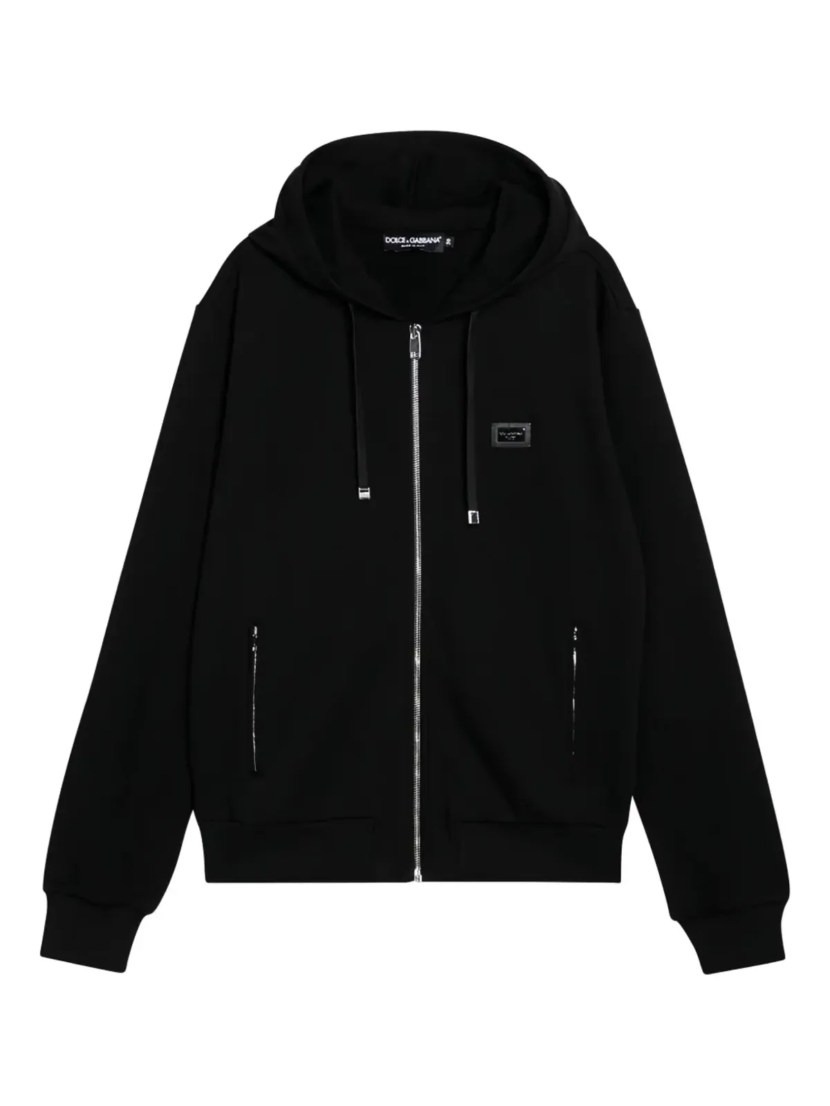 Dolce & Gabbana コットン フーディー ブラック - 画像1