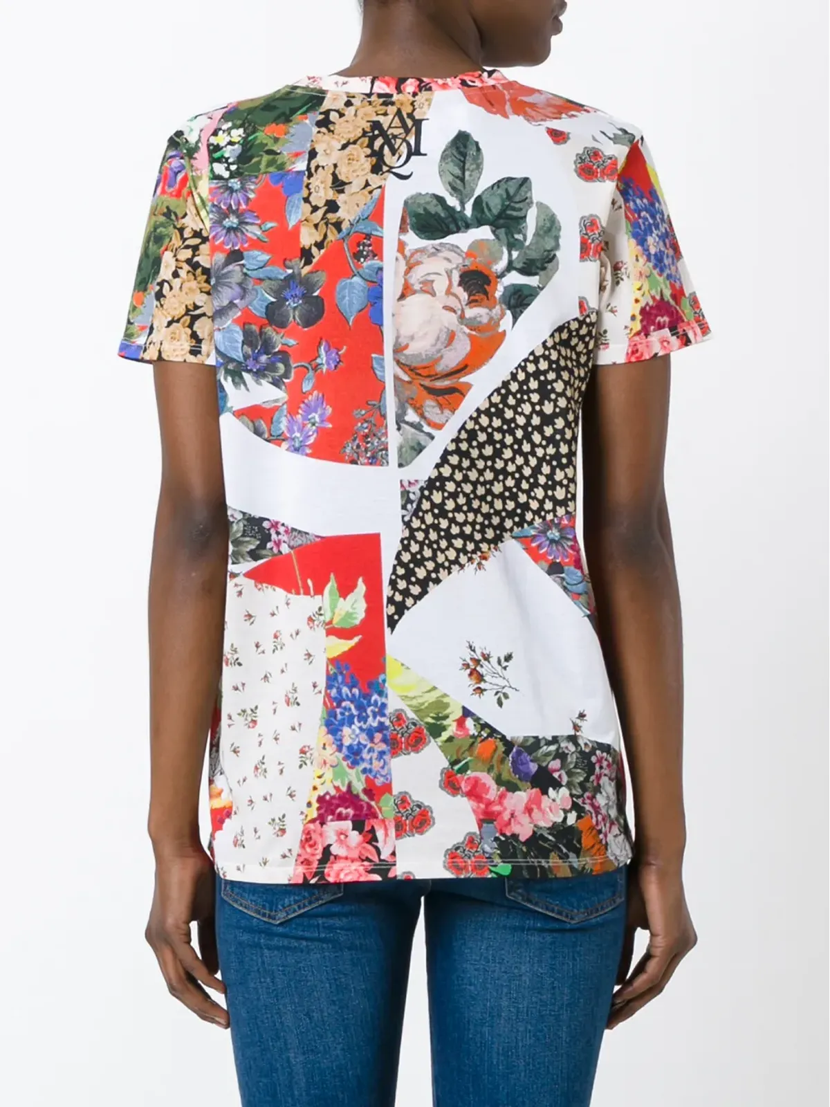 Alexander McQueen 花柄スカルプリントTシャツ - マルチカラー - 画像4