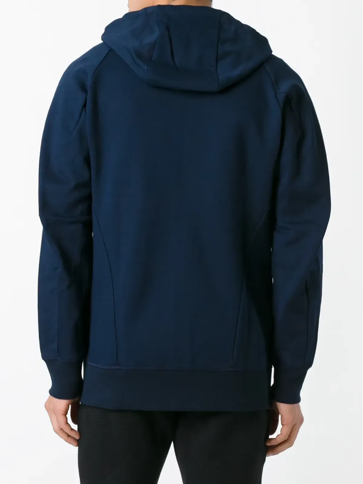 adidas ジップ付きフーディー ブルー - 画像4