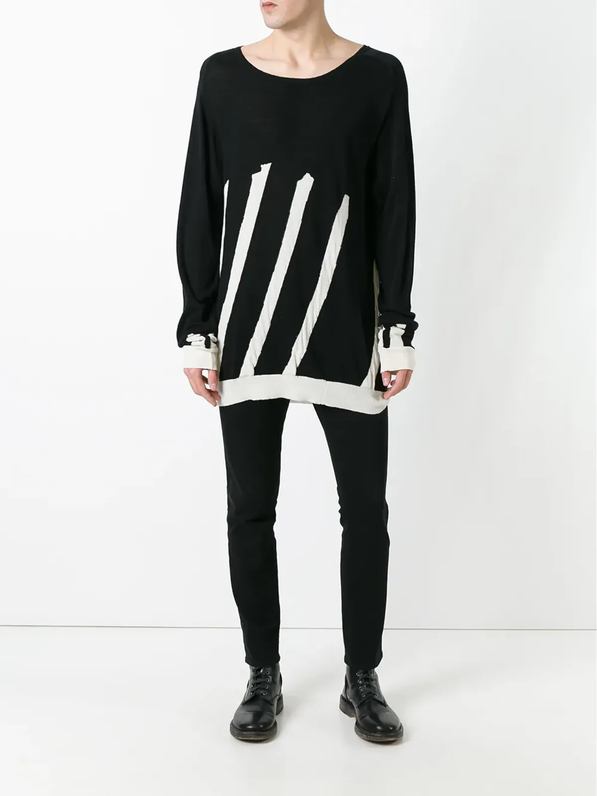 Haider Ackermann ストライプニットセーター - 画像2