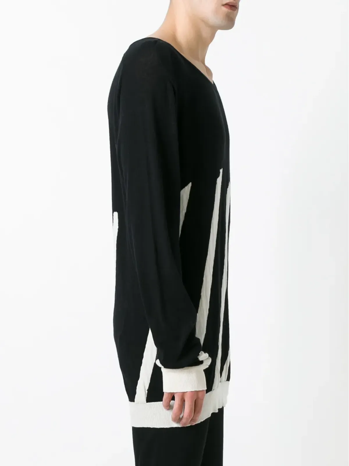 Haider Ackermann ストライプニットセーター - 画像3