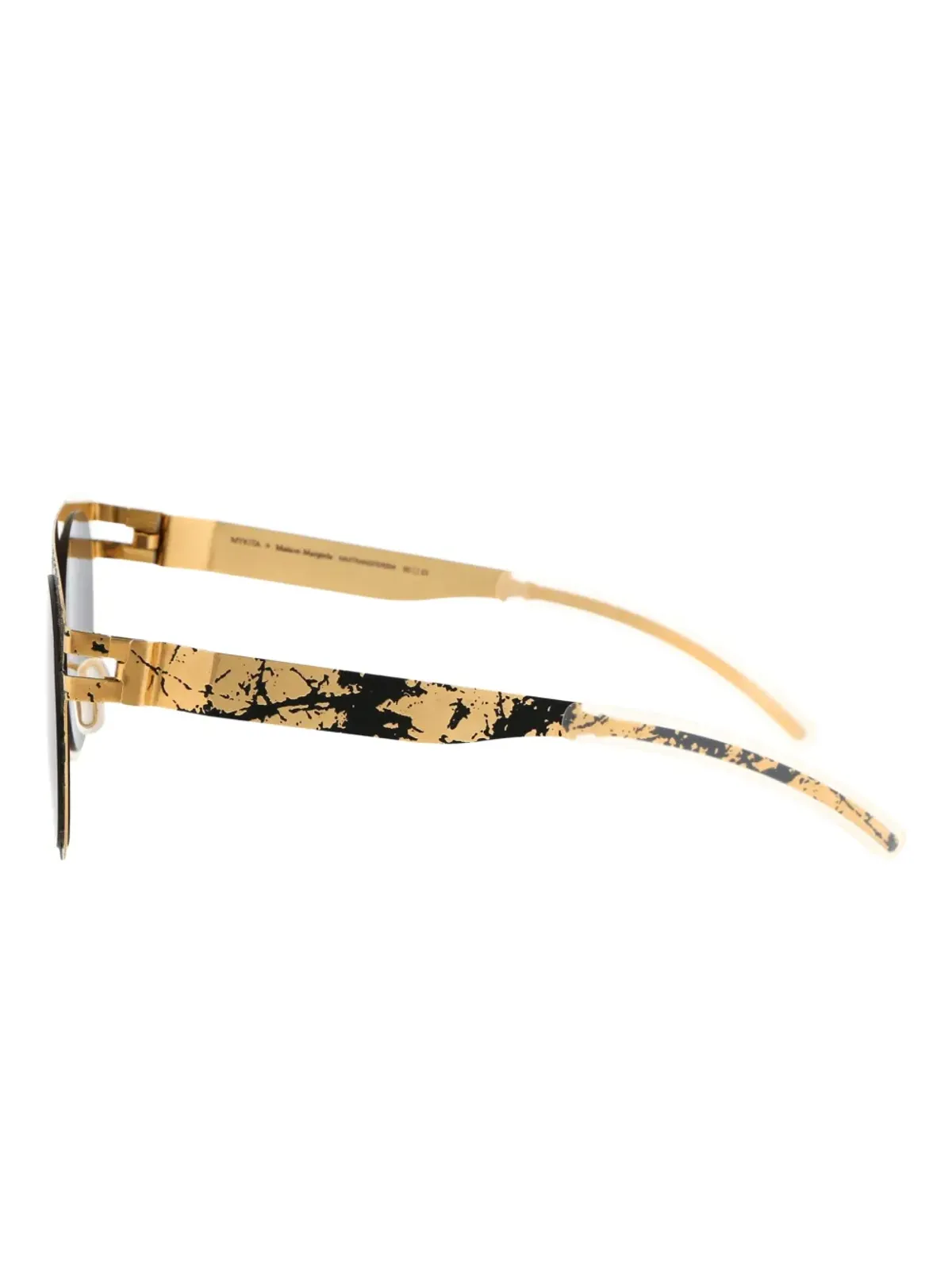 Mykita x Maison Margiela パイロットフレーム サングラス - ゴールド - 画像3