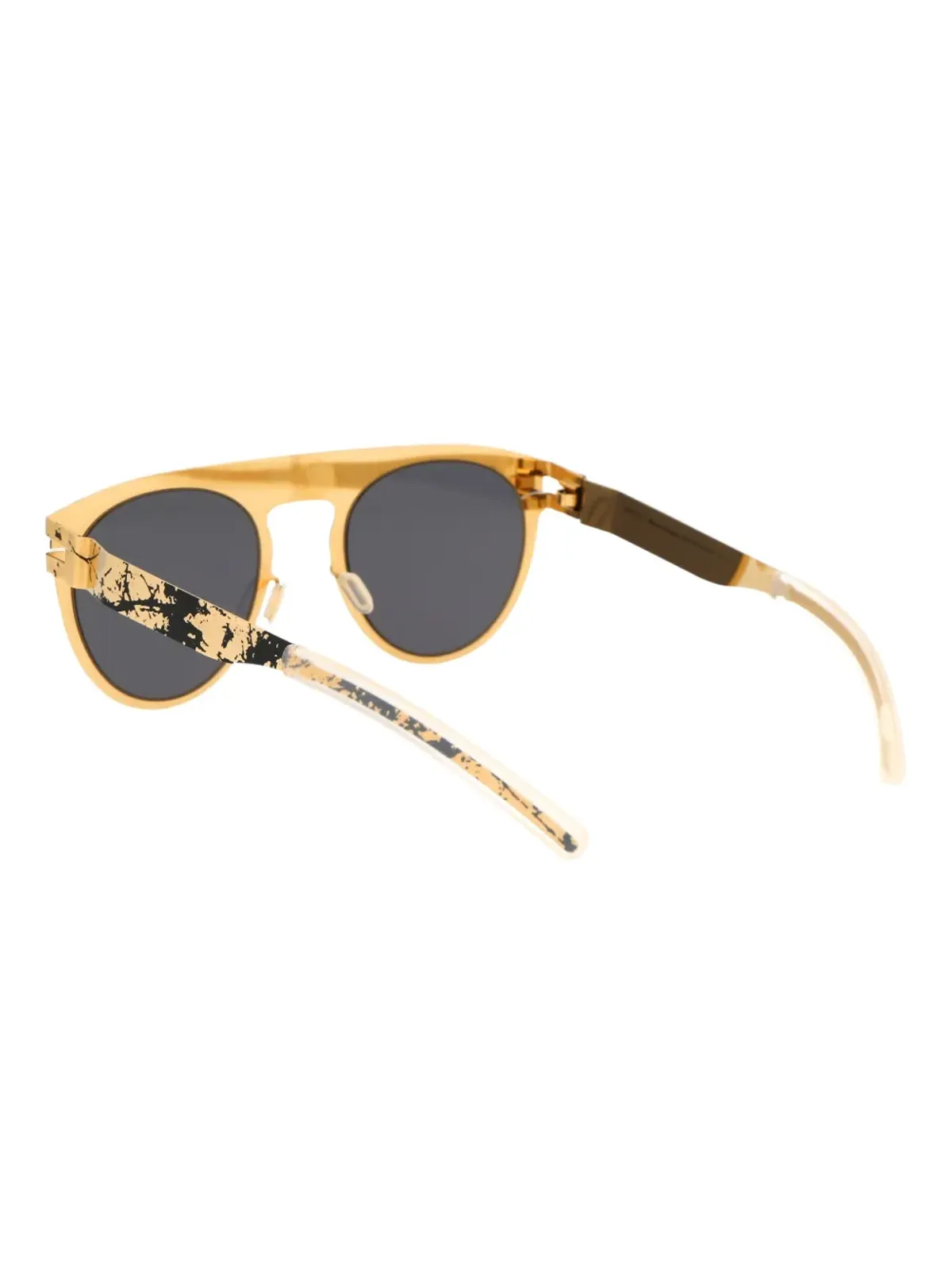 Mykita x Maison Margiela パイロットフレーム サングラス - ゴールド - 画像4