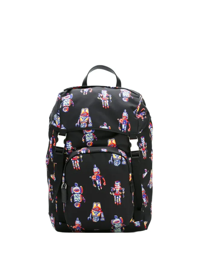 Prada Prada ロボットプリントバックパックの商品画像