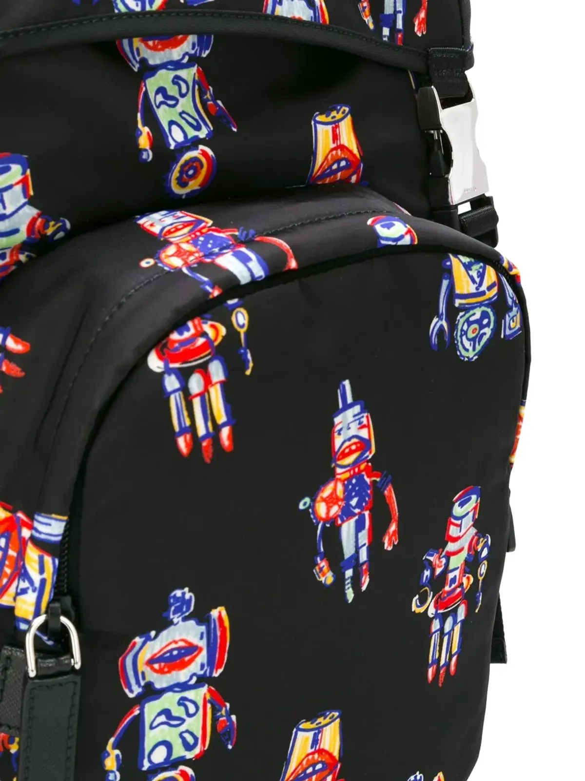 Prada ロボットプリントバックパック - 画像5